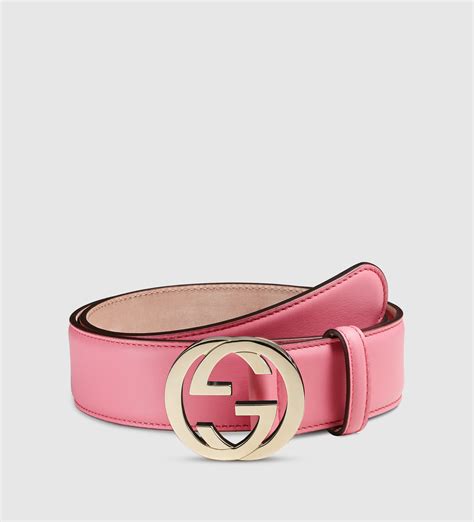 gucci blush pink belt|gucci interlocking belt pink.